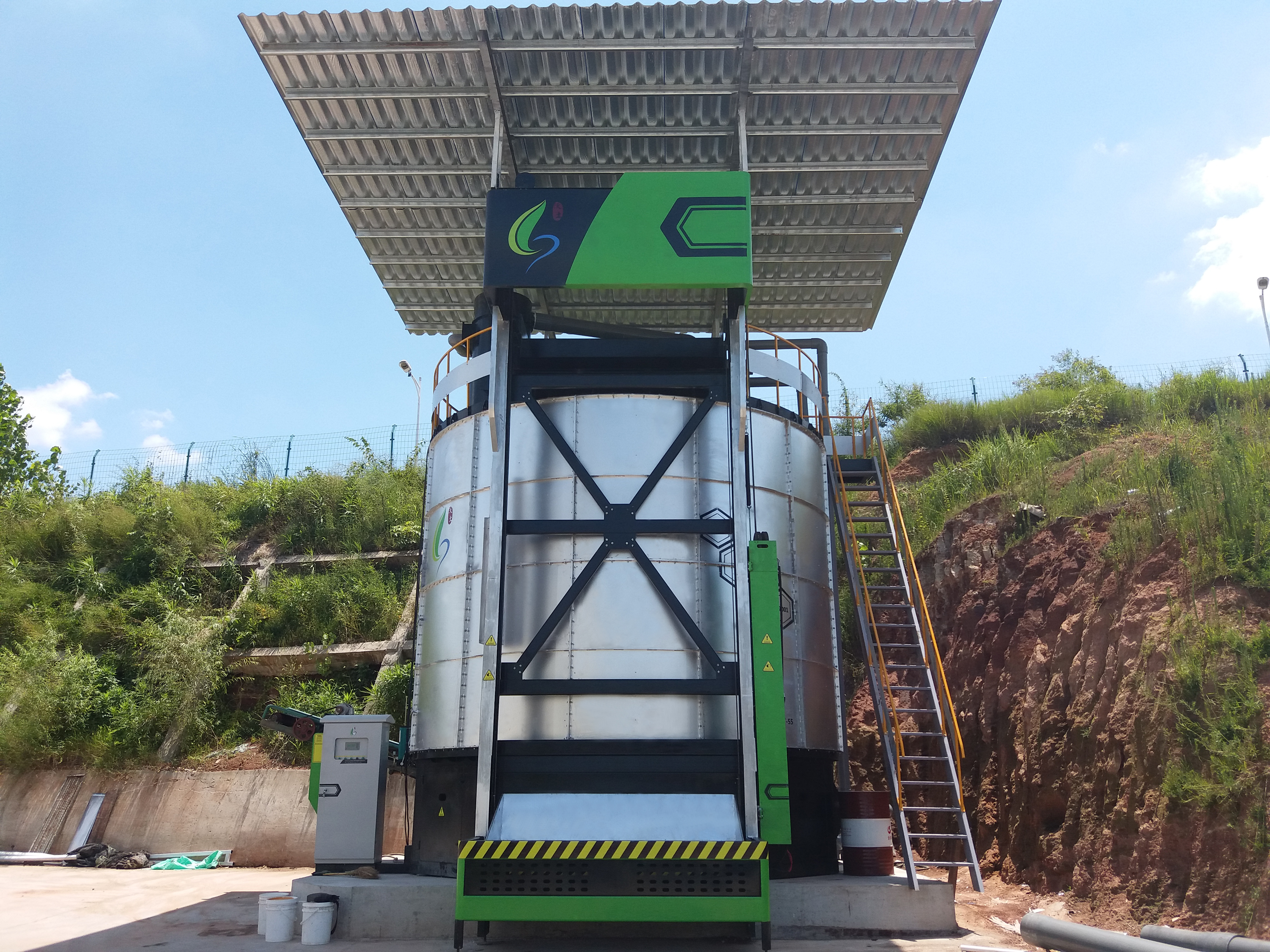 commercial chicken manure compost machine